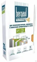Клей для плитки Bergauf Isofix ударопрочный атмосфероустойчивый морозоустойчивый 25кг