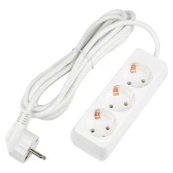 Удлинитель Ultra S-GCU3-3 WHITE шнур 3м 3 гнезда 16A с/з. белый 46904851704