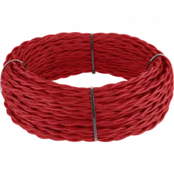 Ретро кабель витой 3х2,5 красный 20м W6453348
