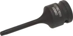 Торцовая головка KRAFTOOL "INDUSTRIE QUALITAT" ударная (1/2"), TORX, Cr-Mo, фосфатированная, T27