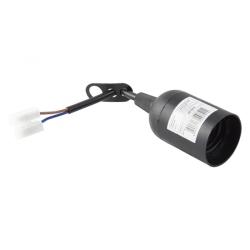 Патрон подвесной EKF Е27 с клеммной колодкой пластик черный LHP-E27-b