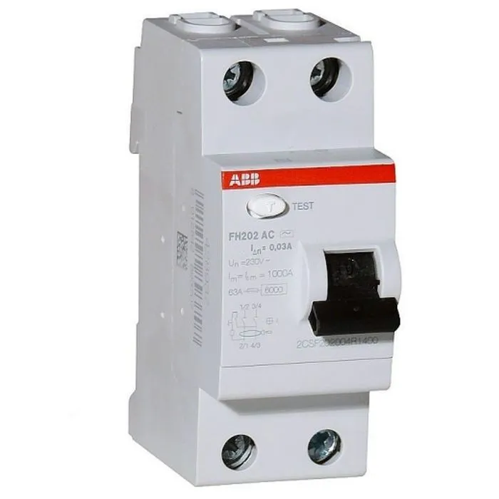 Автомат двухполюсный 40а. Fh202 AC-40/0.03 ABB. ABB fh202. Выключатель дифференциального тока (УЗО) 2п 63а 30ма fh202 АС. УЗО автомат ABB 40а.