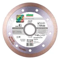 Диск алмазный Distar 1A1R 115x1,2x8x22,23 Decor Slim 11115427009