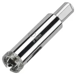 Коронка алмазная Diamond Industrialпо керамограниту и керамике с центрирующим сверлом 16мм DIDCSC016