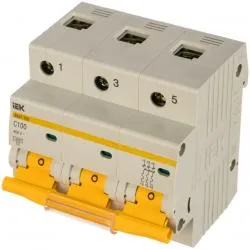 Автоматический выключатель IEK ВА47-100 3P С100 MVA40-3-100-C