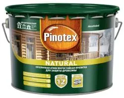 Пропитка декоративная для защиты древесины Pinotex Natural 9 л.