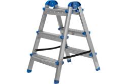 Стремянка двухсторонняя Сибртех 3 стальные ступени 97983