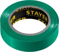 STAYER Protect-10 Изолента ПВХ, не поддерживает горение, 10м (0,13х15 мм), зеленая