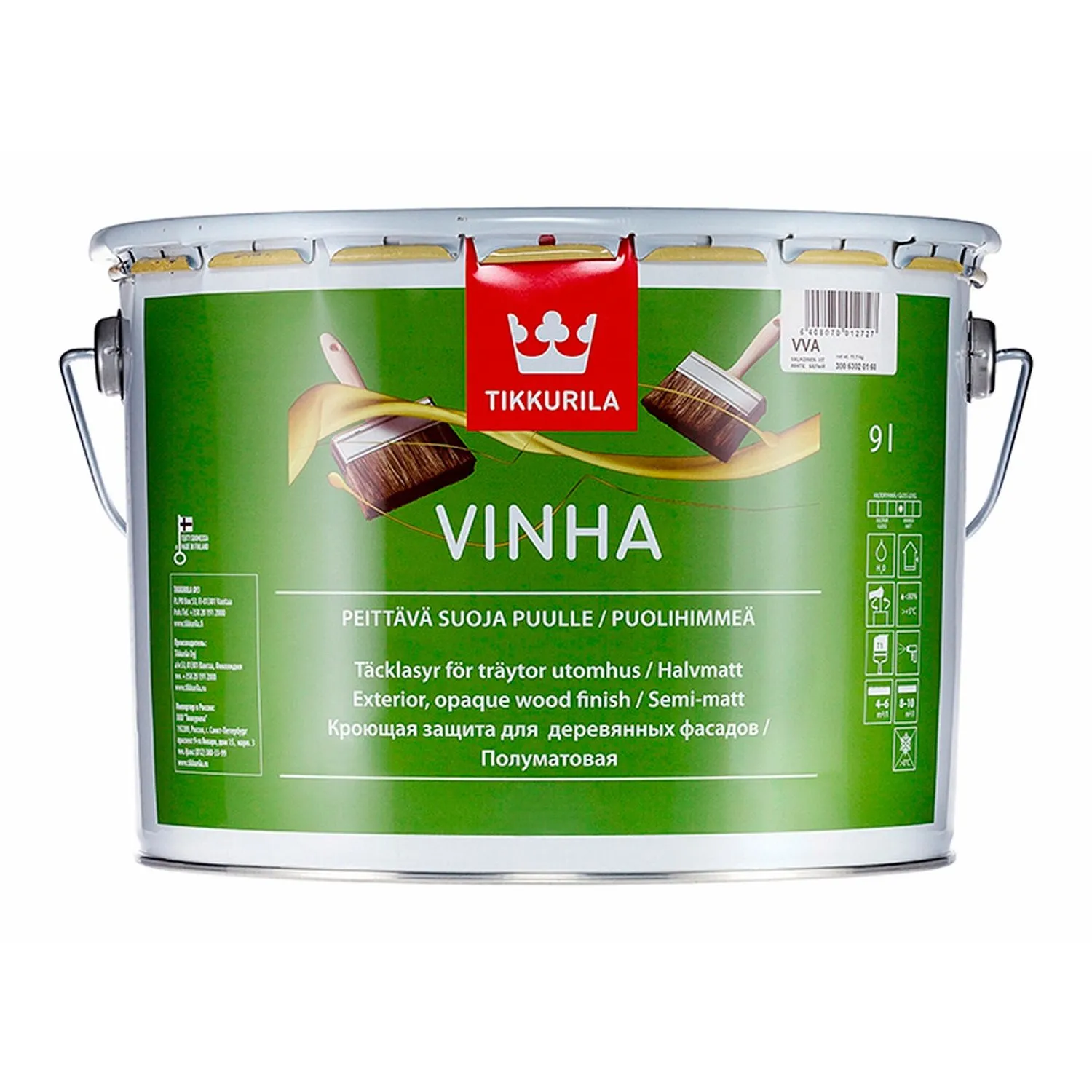 Антисептик Tikkurila Vinha. Тиккурила Винха 2661. Tikkurila Vinha, 18 л. Краска Tikkurila Vinha.