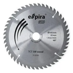 Диск пильный по дереву TCT SW Eco (190х30 мм; 1.4/2.3 мм; 24T) Espira 312110
