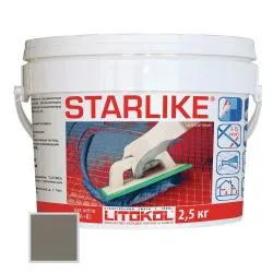 Затирка эпоксидная Litokol Litochrom Starlike 2.5кг C.560 Серый цемент 478910003
