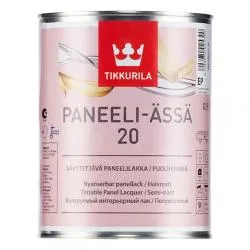 Лак TIKKURILA PANEELI ASSA - 20 для стен полуматовый (0,9л)