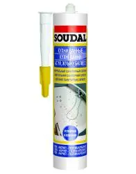 Герметик силиконовый SOUDAL нейтральный бесцветный 280мл 118311