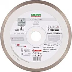 Диск алмазный DISTAR Hard ceramics сплошной 180х1,4х8,5х25,4мм 11120048014