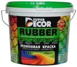 Краска резиновая SUPER DECOR Rubber База C 1кг