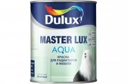 Краска для радиаторов и мебели Dulux Master Lux Aqua 40 полуглянцевая база BW 1 водно-дисперсионная 