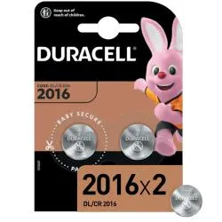 Батарейка литиевая Duracell CR2016, 2 шт
