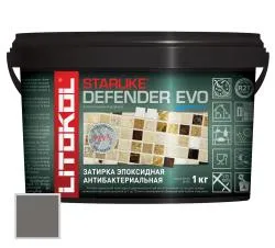 Затирка эпоксидная Litokol Starlike Defender EVO S.120 BIANCO PIOMBO 1кг 485580002