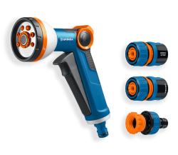 Пистолет поливочный GRINDA Х-812 X-8 коннектор 1/2 конектор 1/2 с автостопом 429168