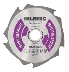 Диск пильный Hilberg INDUSTRIAL фиброцемент 190х20х2,3мм 5T HC190