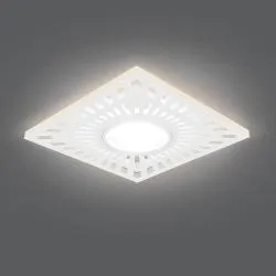 Светильник Gauss Backlight BL127 Квадрат. Белый, Gu5.3, 3W, LED 3000K 1/40