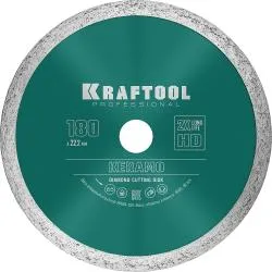 Диск алмазный Kraftool KERAMO 180мм сплошной 36684-180