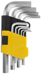 Набор ключей STAYER HEX имбусовые короткие 1.5-10мм 9шт Cr-V  2740-H9