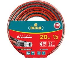 Шланг поливочный PREMIUM Raco 13 атм., 5-ти слойный, армированный,  Ø 1/2' x 20 м,  40300-1/2-20_z01