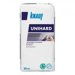 Шпаклевка гипсовая Knauf Unihard(Кнауф-Унихард) высокопрочная безусадочная 20 кг