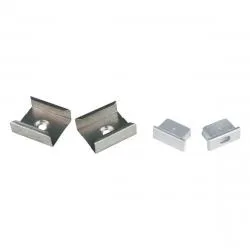 Набор аксессуаров для алюминиевого профиля серебро накладной / Uniel