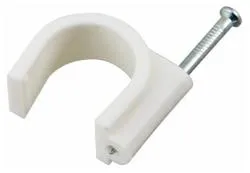 Крепеж кабеля круглый 8 мм, белый (упак. 50 шт)  REXANT