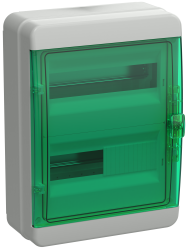 Бокс навесной IEK TEKFOR КМПн-24 IP65 24 модуля зеленая прозрачная дверца TF5-KP72-N-24-65-K03-K06