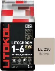 Затирка цементная Litokol Litochrom EVO 1-6 LE 230 багамы 2кг 500240002