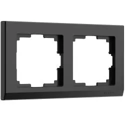 Рамка на 2 поста черный WERKEL WL04-Frame-02-black