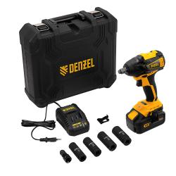 Гайковерт ударный Denzel аккумуляторный бесщет CIW-IB-300, Li-ion, 18В, 300Нм 26501