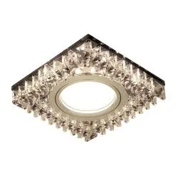 Светильник Gauss Backlight BL031 Квадрат. Черн.Кристал/Хром, Gu5.3, LED 2700K 1/40