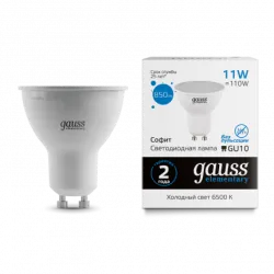 Лампа Gauss LED Elementary MR16 GU10 11W 850lm 4100K LED 1/10/100