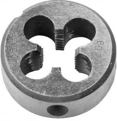 Плашка круглая машинно-ручная ЗУБР М10x1.5мм, сталь Р6М5, 4-28023-10-1.5