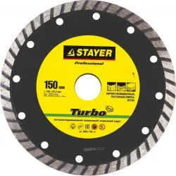 Диск алмазный Stayer Professional TURBO 150мм сегментированный 3662-150_z01