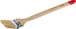 Кисть радиаторная ЗУБР МАСТЕР светлая натуральная щетина деревянная ручка 63мм