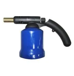 Газовая паяльная лампа с пьезоподжигом, синий PIEZO
