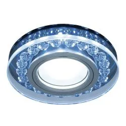 Светильник Gauss Backlight BL047 Кругл. Черный/Кристалл/Хром, Gu5.3, LED 4100K 1/40
