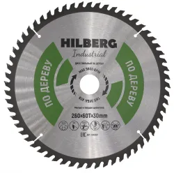 Диск пильный Hilberg INDUSTRIAL дерево 260х30х2,8мм 60T HW260