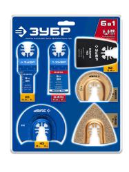 Полотна для реноватора ЗУБР UniLock 6 шт по дереву металлу пластику 15560-H6