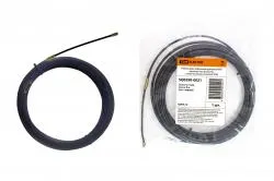 Протяжка кабельная нейлоновая TDM НКП диаметр 4мм длина 5м с наконечниками черная SQ0590-0021