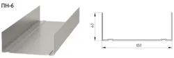 Профиль стоечный ПН-6 100х40 Албес Стандарт 0,5 L=3м