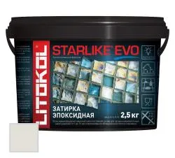 Затирка эпоксидная Litokol Starlike EVO S.102 белый лед 2.5кг 485120003