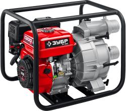 Мотопомпа бензиновая ЗУБР для грязной воды 5500Вт 1300 л/мин напор 27м всасывание 8м МПГ-1300