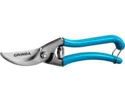 Секатор GRINDA 210 мм, рез 22 мм.,  цельнокованый, плоскостной  423410