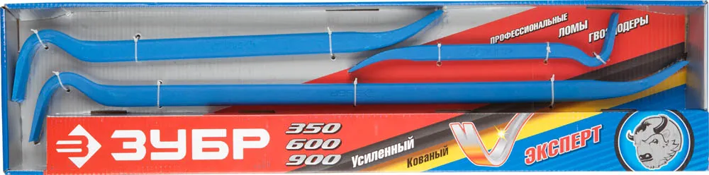 Набор ломов-гвоздодеров кованых, усиленных, ЗУБР
